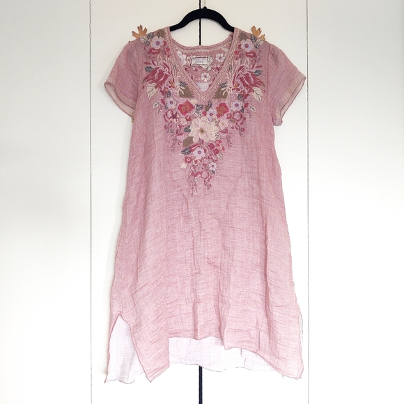 JOHNNY WAS Workshop Karlotta Draped Tunic Small